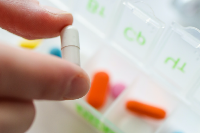 bariatric food supplement taken out of pill box
